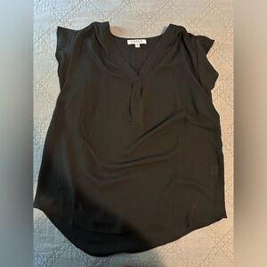 Simple black dress top